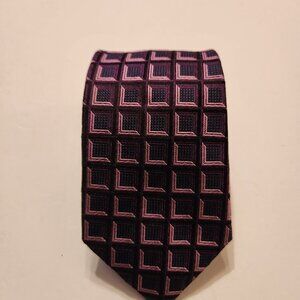 T.M.lewin men's purple 100%silk tie 3 1/2" X 58 1/2"